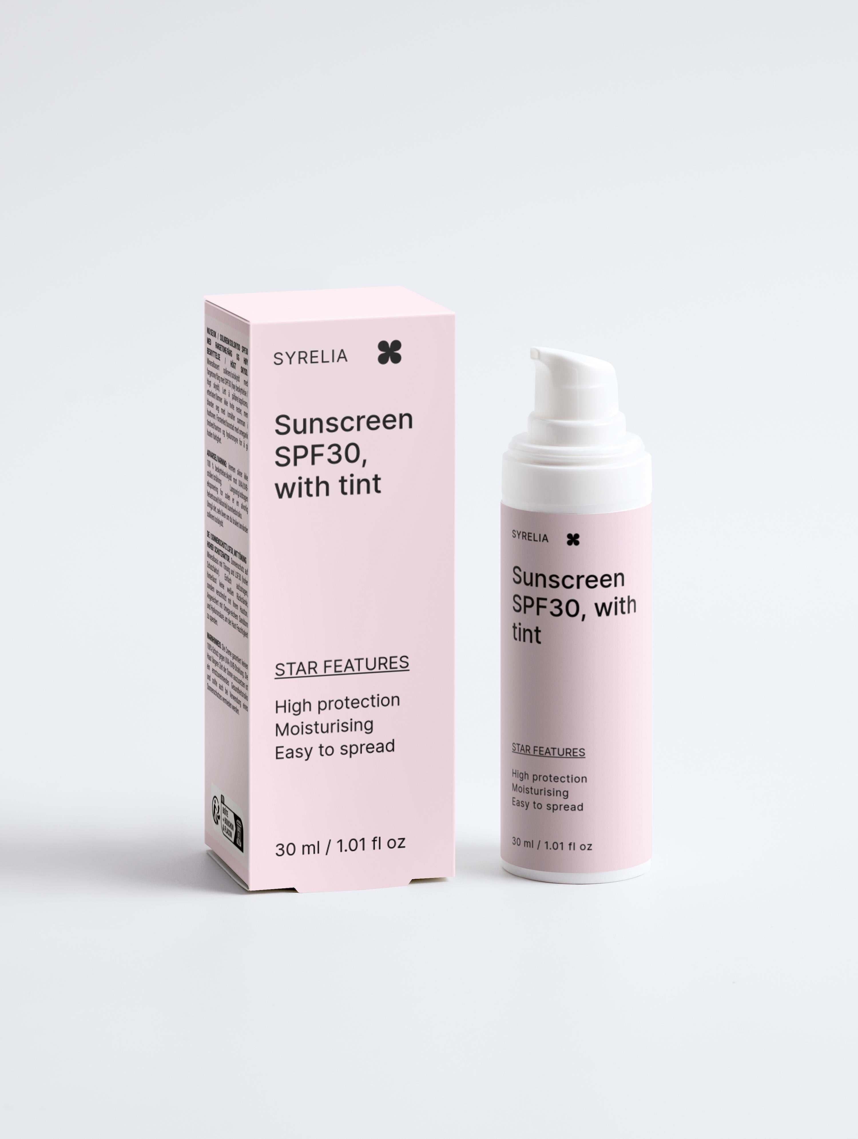 Sunscreen SPF30, with tint