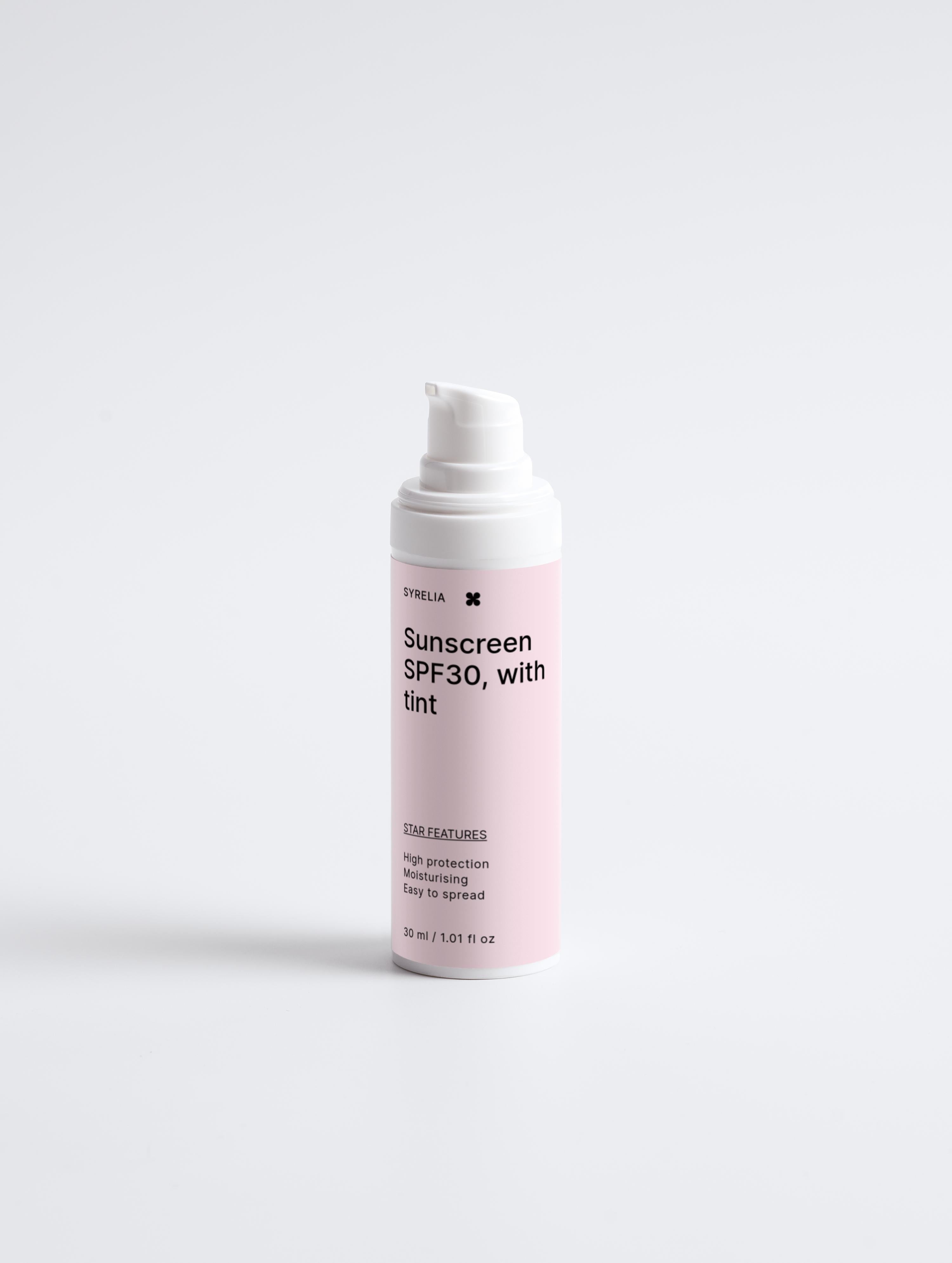 Sunscreen SPF30, with tint